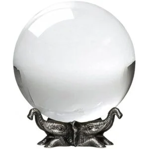 Amlong Crystal Bola de cristal transparente de 8 pulgadas_1