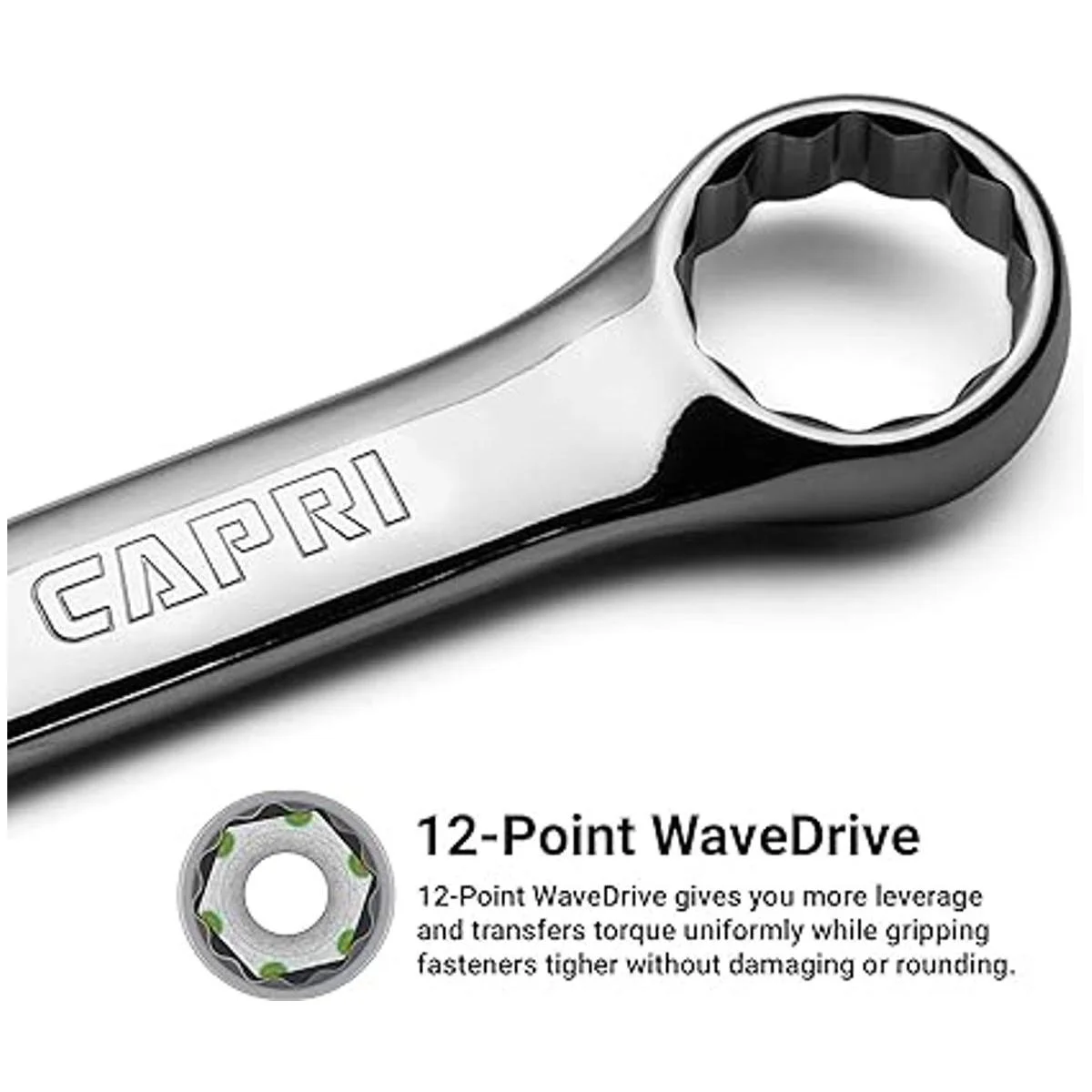 Capri Tools Llave combinada de 0.748 in 12 puntos