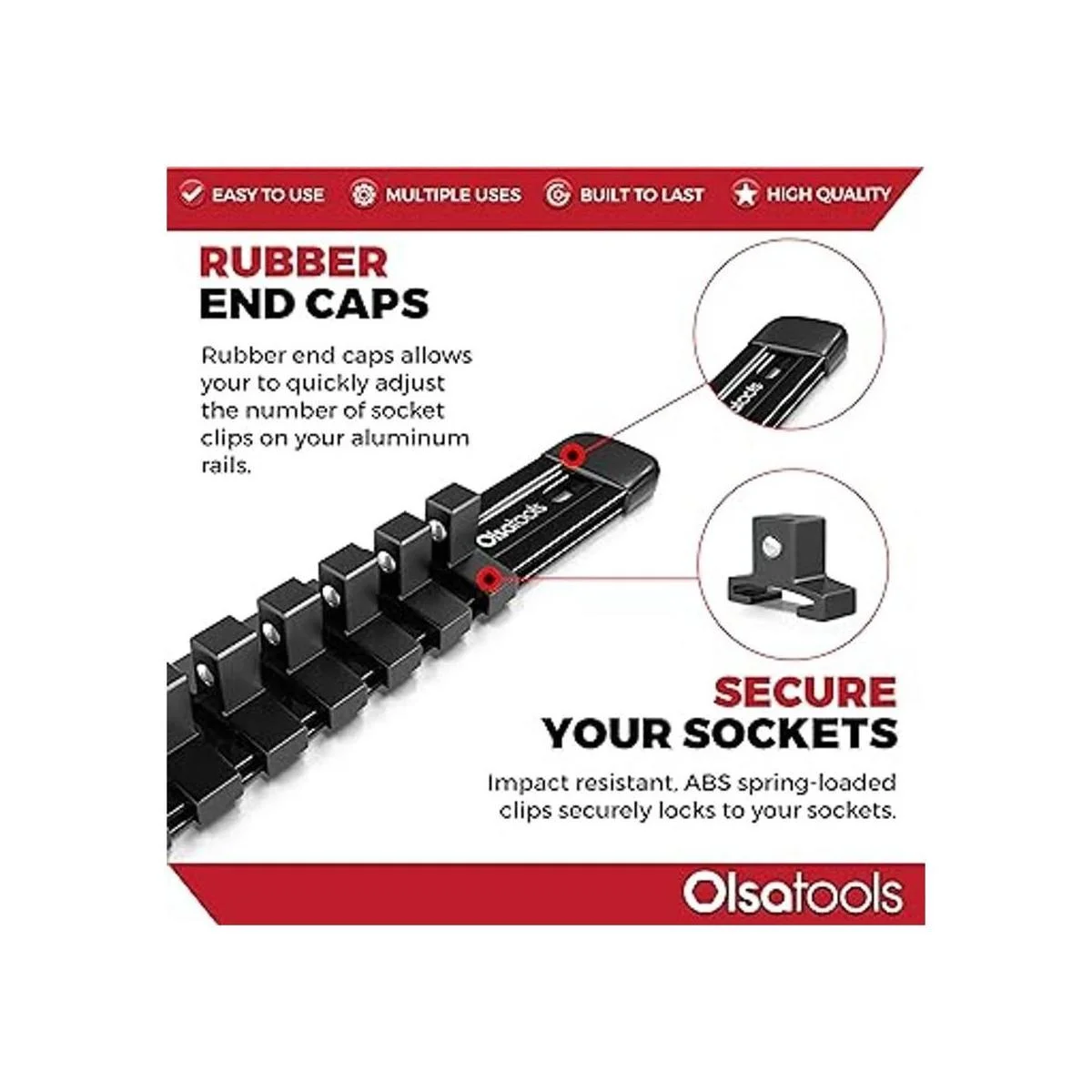 Enchufes rieles de aluminio. Negro_5