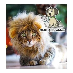 Disfraz de melena de león para gato