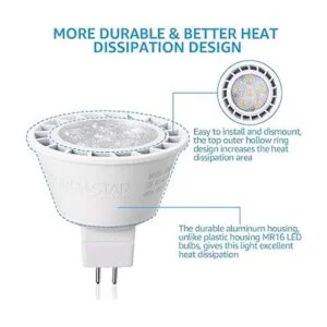 TORCHSTAR Bombilla LED MR16 regulable 7 W 12 V bajo_2