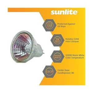 Sunlite 40764 MR11 Bombilla reflectora halógena 10