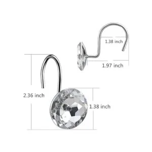 HBlife juego de 12 ganchos decorativos de acrílico y