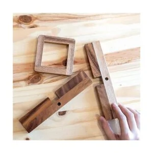The Wooden Brain Teasers for s Logic Games Rompecabezas de_6