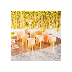 MOWO Círculos de confeti de papel decoración de fiesta de