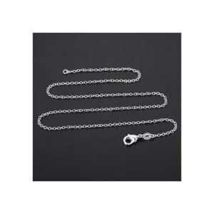 Outus paquete de 24 cadenas bañadas en plata eslabón de