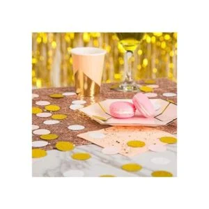 MOWO Círculos de confeti de papel decoración de fiesta de