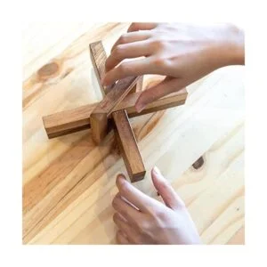 The Wooden Brain Teasers for s Logic Games Rompecabezas de_4