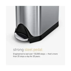 SimpleHuman Cesto de basura con pedal abertura estilo_4