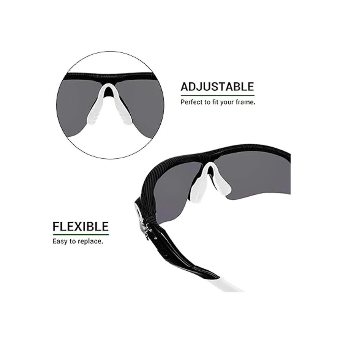 Mryok Juego de almohadillas de repuesto para Oakley_3