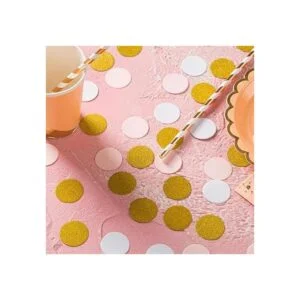 MOWO Círculos de confeti de papel decoración de fiesta de