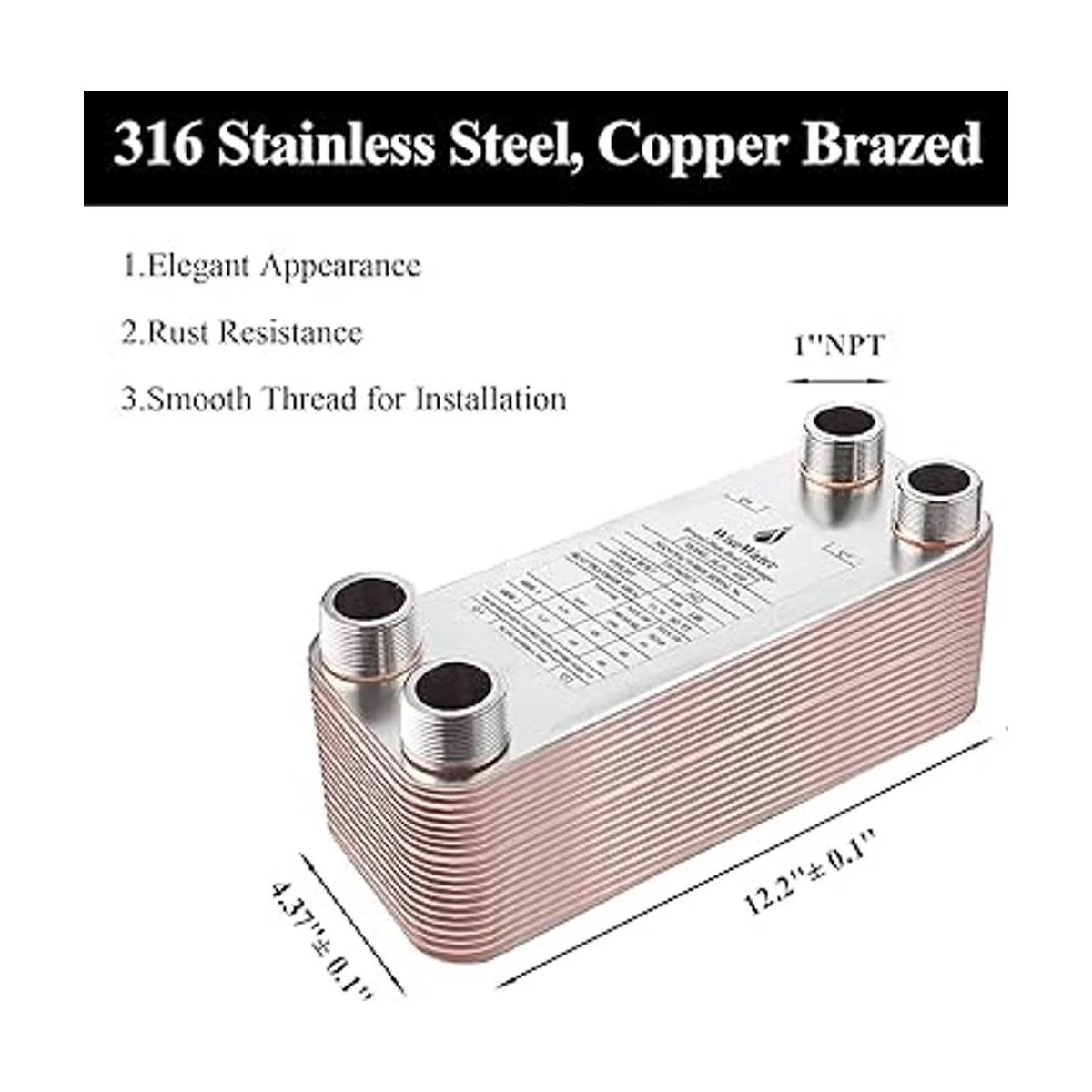 Intercambiador de calor de placa AB 4 x 12 30 placas_4