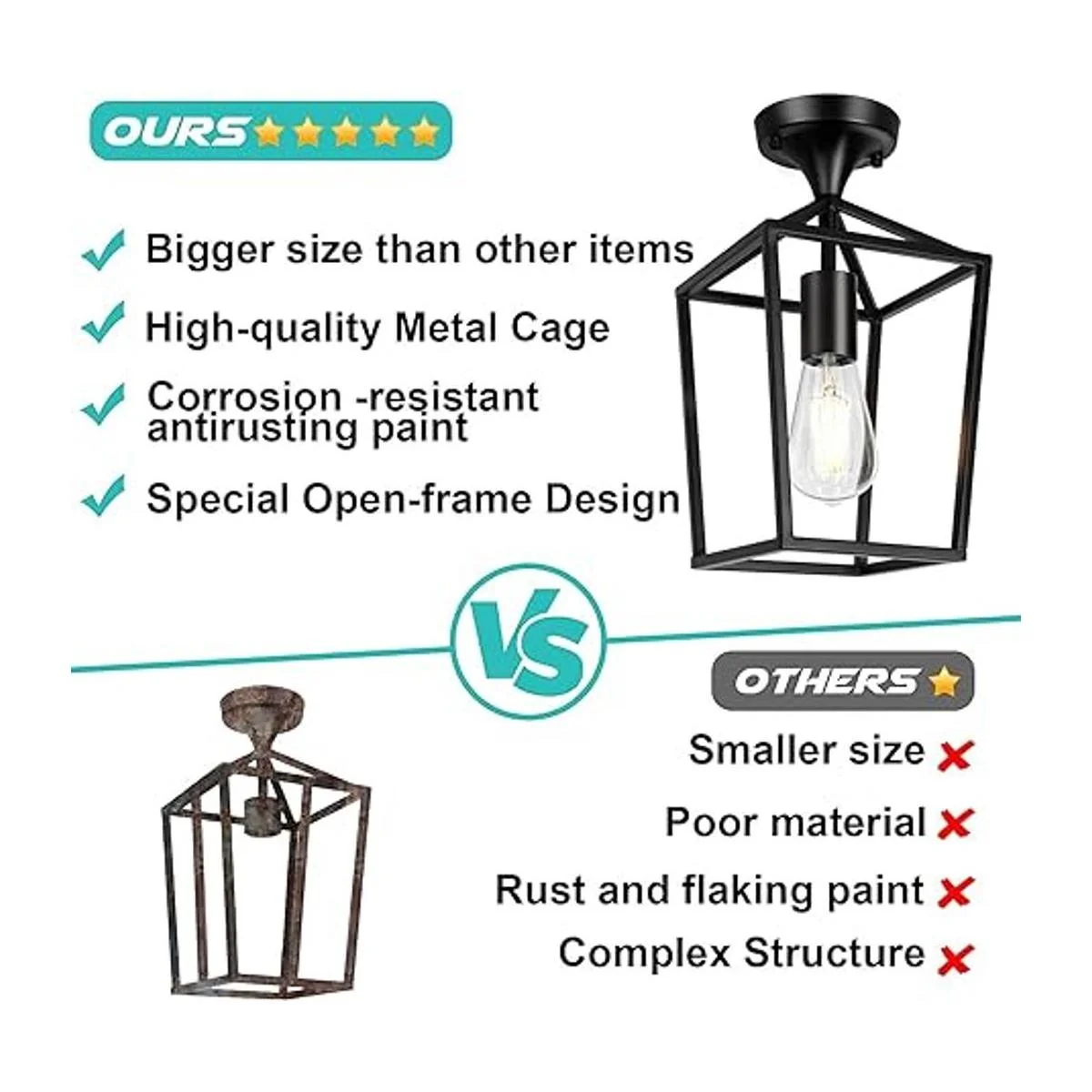ActualizadoLámpara de techo semiempotrada accesorios de_2