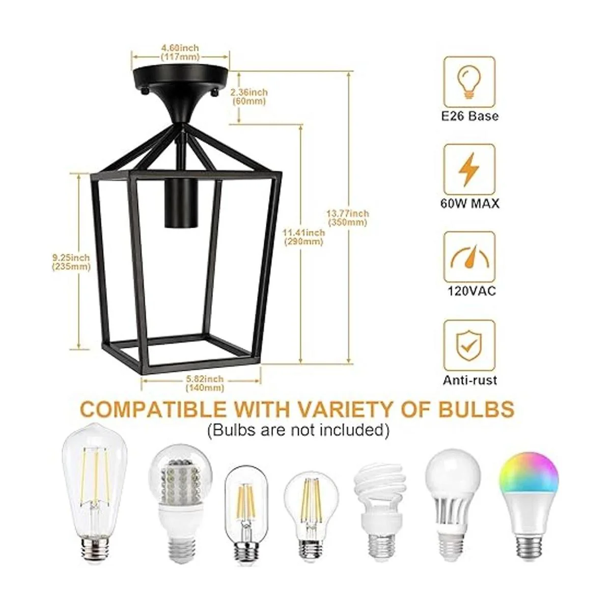ActualizadoLámpara de techo semiempotrada accesorios de_4