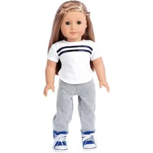 Tomboy Traje de 4 piezas Ropa para muñecas americanas_2