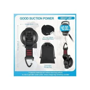 perros con ventosa pesada correa de nailon suave con