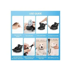 perros con ventosa pesada correa de nailon suave con