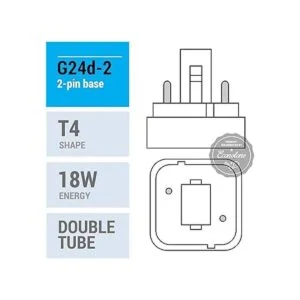 4 unidades PL18W2U2P835 Tubo doble de 18 vatios_2