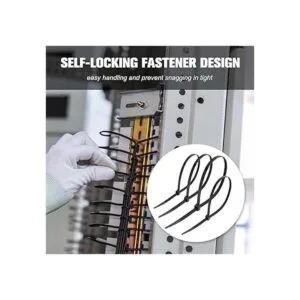 Paquete de 400 bridas negras con cremallera en varios_6