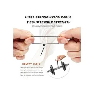 Paquete de 400 bridas negras con cremallera en varios_4