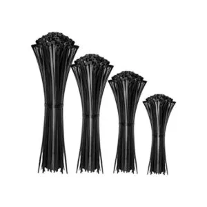 Paquete de 400 bridas negras con cremallera en varios_1