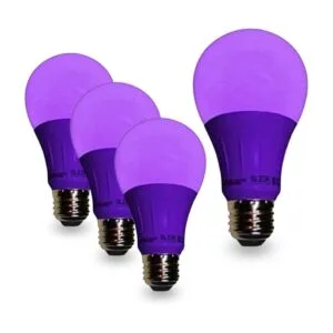 SleekLighting foco de base led A19 púrpura 120 V 3 W_1