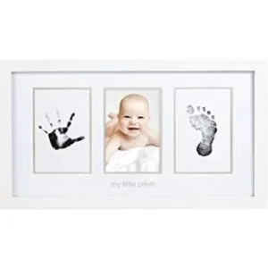 Marco de fotos Pearhead Babyprints color blanco para foto_1