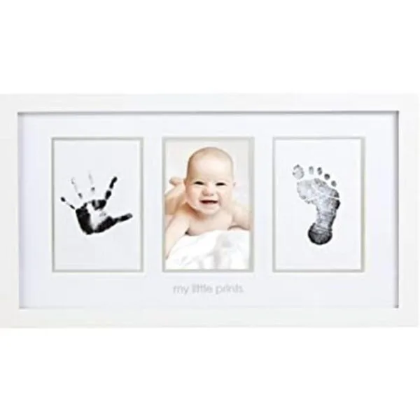 Marco de fotos Pearhead Babyprints color blanco para foto_1