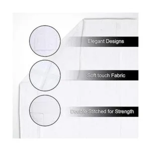 GOLD TEXTILES Paquete de 12 toallas de baño blancas de 20_3