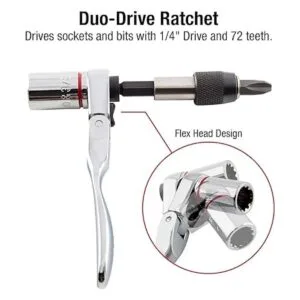 Sunex 9732 Juego de 44 piezas de 14 pulgadas Dr Mini Flex_3