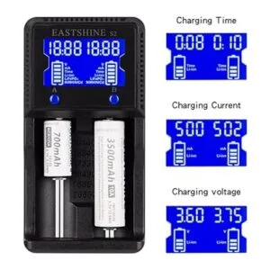 Cargador de batería universal EASTSHINE S2 LCD Display_5
