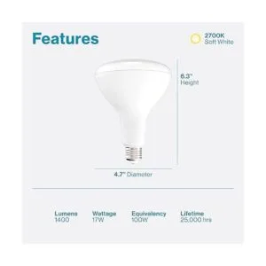 BR40 Bombilla LED 17W Multicolor y múltiples tamaños 110._2