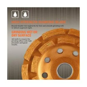 Kseibi 644030 rueda de Molienda con copa de diamante de_3