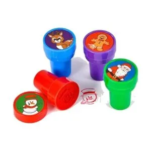 24 sellos de plástico de colores brillantes surtidos de_2