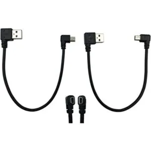CERRXIAN Mini cable USB de 9 pulgadas mini USB de ángulo_1