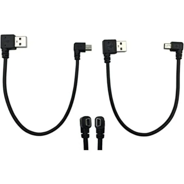 CERRXIAN Mini cable USB de 9 pulgadas mini USB de ángulo_1