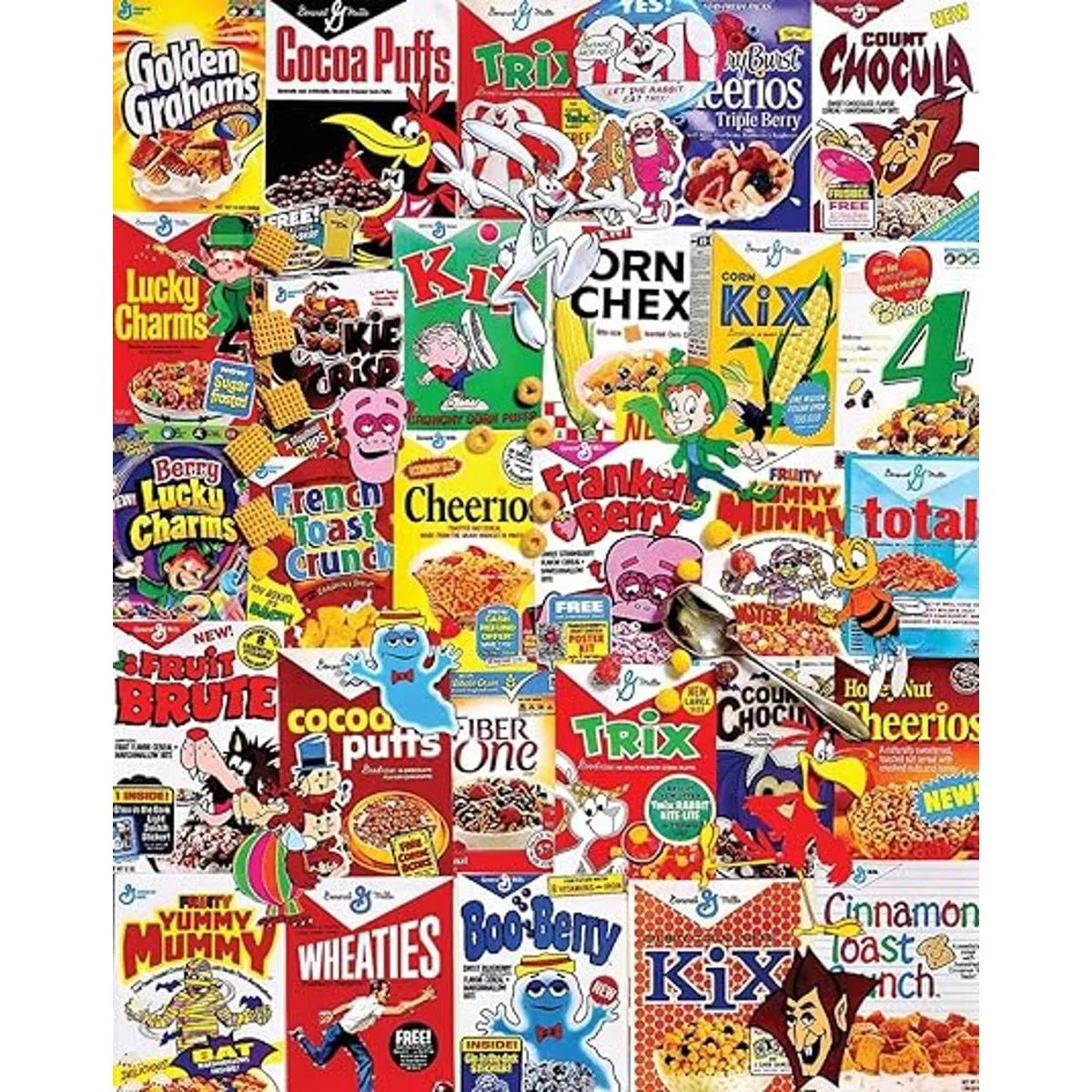 Rompecabezas White Mountain de cajas de cereales 1000_2