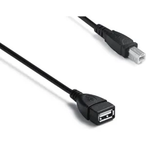 Paquete de 2 cables USB 2.0 A hembra a USB B macho para_6