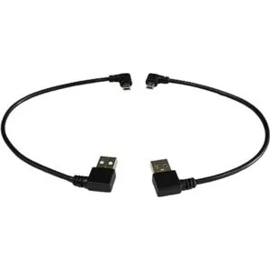 CERRXIAN Mini cable USB de 9 pulgadas mini USB de ángulo_2
