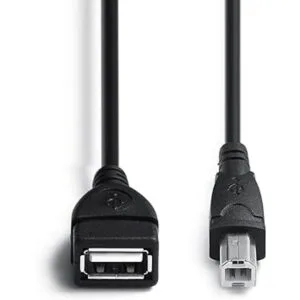 Paquete de 2 cables USB 2.0 A hembra a USB B macho para_2