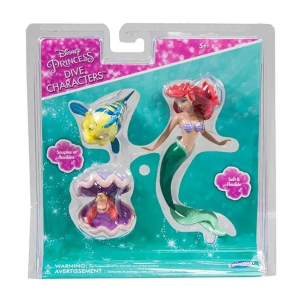 Personajes de Disney Princesas juguete Ariel Swimways_5