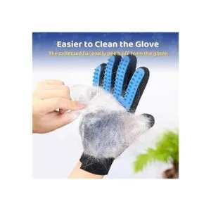 Guante removedor de pelo para mascotas Suave cepillo de_3
