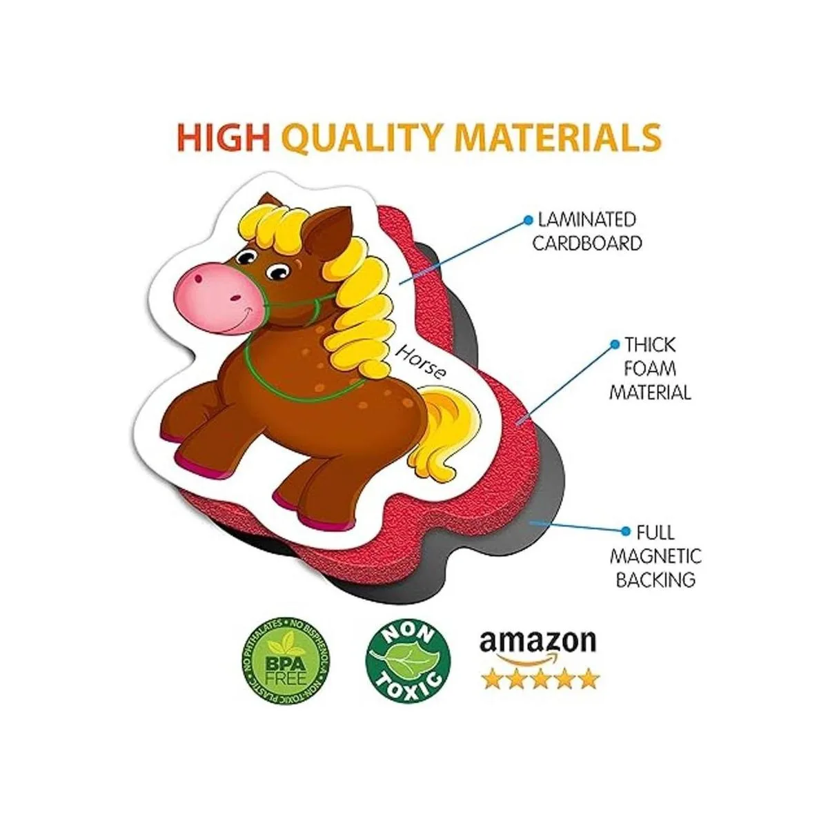 Imanes para nevera de Roter Kafer para niños animales de_3