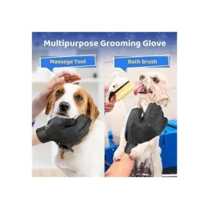 Guante removedor de pelo para mascotas Suave cepillo de_4