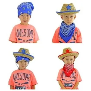 12 unidades de sombreros de paja de vaqueros con_2