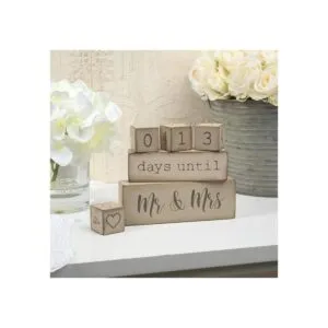 Ganz 6 unidades Bloque de madera Calendario para Día de_4