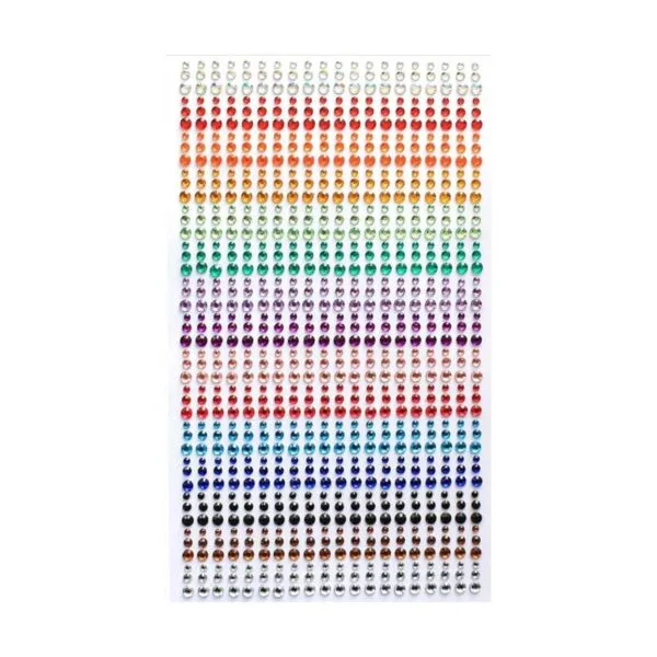 Calcomanías de diamantes de imitación de 15 colores 3_1