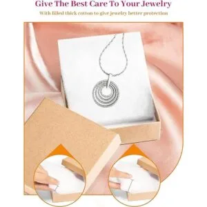 MESHA Cajas para joyería de 3.5 x 3.5 x 1 pulgadas de_2