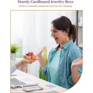 MESHA Cajas para joyería de 3.5 x 3.5 x 1 pulgadas de_6