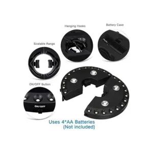 Parasol de sombrilla para patio luces 3 en modo brillo e_6